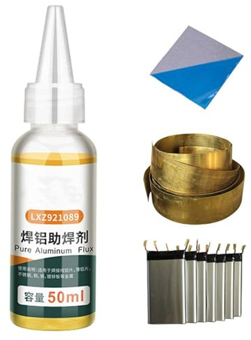 Flusso per saldatura liquido, Flusso per saldatura elettronica, Flusso per | brasatura 'alluminio da 50 ml, Flusso liquido per saldatura in rame e alluminio versatile, Saldatura a stagno, Flusso per
