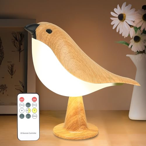 Haotao Nachttischlampe mit Timer | Tischlampe | Kabellos Touch Dimmbare 3-Farbe 3000K-6000K | LED Akku Tischleuchte | Nachtlicht Kinder | 2600mAh Wiederaufladbar Batterie | Dekoration