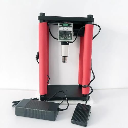 LeTkingok Mini Pressa Elettrica Silenziosa, Pressa Idraulica Universale Da Tavolo Max 6000N