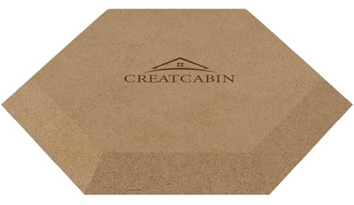 CREATCABIN Formen Keramikplatten Holzformen Für Töpferwaren Formwerkzeuge Für Tontöpferwaren Keramikschalen/Teller Slumpform MDF Töpferformen Handbau Platten DIY Bastelbedarf Sechseckig 20x20cm