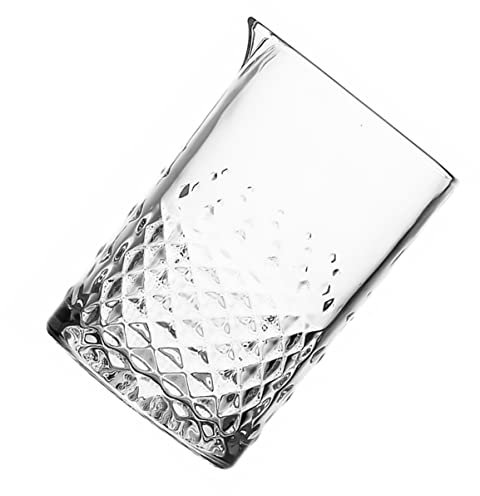IMIKEYA Vaso Mezclador De Cóctel De Cristal Con De Águila Base Pesada y Cuerpo Grueso Para Barras Profesionales y Uso Doméstico Jarra Para Batir Bebidas Sin Derrames