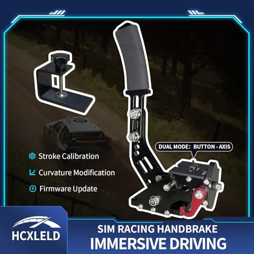 HCXLELD Sim Racing Handbrake, G29 T300 Racing Wheel for PS4/PS5, G920 TX Racing Wheel for XBOX Series X/S, All Racing Wheels for Windows