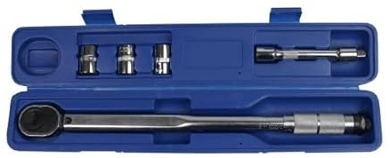 US PRO Tools 1/2 Dr Calibrated Torque Wrench Set 28–210Nm with Sockets 6848