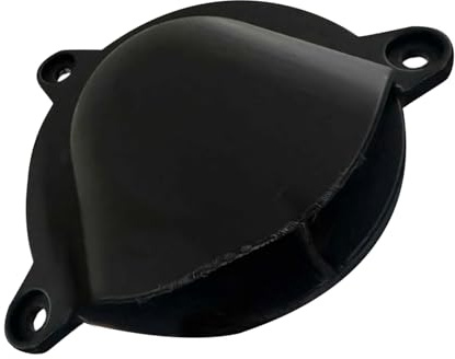 Filtro de aire para motocicleta, placa de respiración, 4.3 x 4.3 x 2.36 pulgadas, ajuste de entrada de aire frío, limpiador de motor de alto flujo para rendimiento y protección, jinetes, hombres