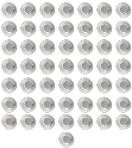 Oxxggkao 50pcs Practical Aluminum Tartlet Molds Aluminum Eggs Tart Molds Round Nonstick Bakewared For Pie And Dessert Cupcake Tins