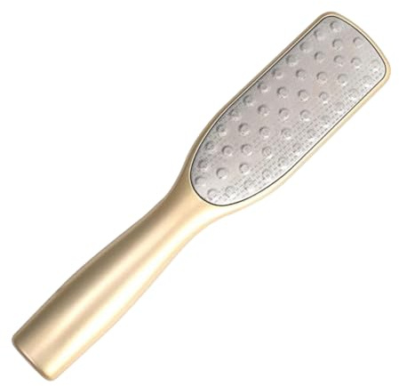 CALLARON Removedor de Callos para Pies de Acero Inoxidable Mango Ergonómico y Respaldo para Pulgar, Exfoliador Doble Cara Adecuado para Pedicura Profesional