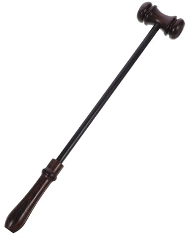 WEKADRIN Martello da Giudice in Legno Sicuro e Portatile Martelletto Pratico per Vendite e Uffici Legali con Suono e Duraturo per Avvocati e Banditori