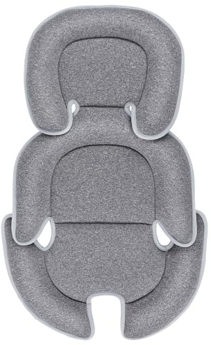 Kopf- und Körperstützkissen, weiche Babyschaleneinlage für Neugeborene bis Kleinkinder, Kinderwagen, Schaukelkissen, Jungen und Mädchen (Grau)
