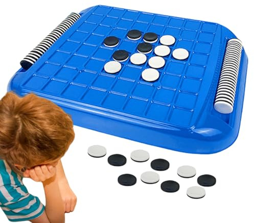 Reversi-Spiel – ABS, 10,43 X 1,57 X 1,38 Zoll Reversi Othello-Schachspiel | Schwarz-Weiß-Strategiebrett, Pädagogisches Familienspiel, Reiseunterhaltung, Spaß Für Teenager Und Erwachsene, Party-Freizei