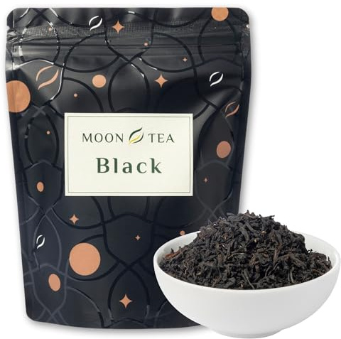 MoonTea Té Negro Ceylon OP – Hojas Enteras Orange Pekoe – Té Negro de Sri Lanka – Aroma Vivo y Especiado – Sabor Pleno y Equilibrado – 50 g