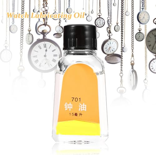 Zhangpu Olio Lubrificante per Orologi Accessorio per la Riparazione di Orologi di qualità Premium 15 Ml Adatto per Orologiai e Addetti Alla Manutenzione