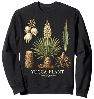 Yucca Plant Yucca Gigantea Desert Flower Plant Study Sweatshirt