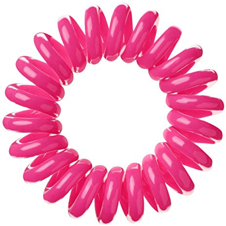 invisibobble Traceless Hair Ring and Bracelet candy pink, 1er Pack, (1x 3 Stück)