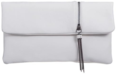 LeahWard Large Flap Envelope Clutch Bag, Women's Faux Leather Party Wedding Bag With Wrist Strap
