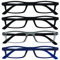 The Reading Glasses Company Gafas De Lectura Negro Matt Gris Azul Marino Lectores Valor Pack 4 Hombres Mujeres Bisagras Resorte Rrrr17-1173 +2,00 4 Unidades 88 g