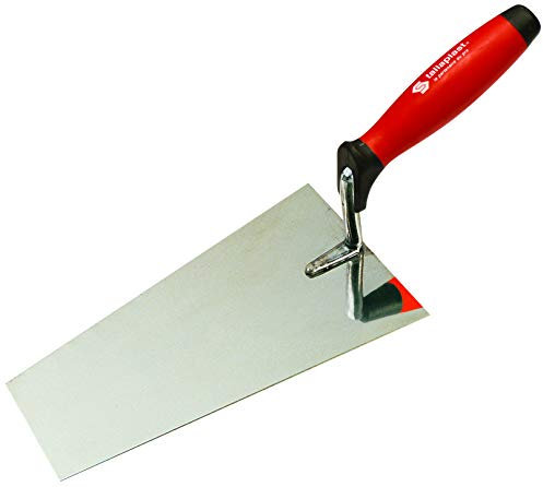 TRUELLE LISSEUSE INOX BOUT CARRE 22CM MANCHE BI-MATIERE