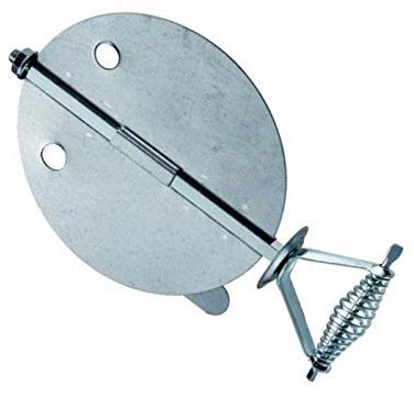 VALVOLA TUBO STUFA SERRATURA SERRANDA SERRANDINA PER TUBO STUFA D° 80 mm 8 cm