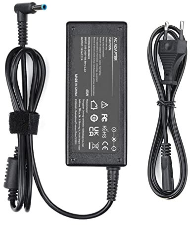 Caricatore HP Computer Portatile 45W 19.5V 2.31A Alimentatore per HP Stream, Pavilion, Elitebook 830 840 850, Probook 430 440 450, 240 250 Caricabatterie PC Notebook Adattatore 4.5 * 3mm