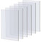 5X7 inch Rectangular Acrylic Sheet 6 Packs, Transparent Acrylic Sheets,Perspex Clear Acrylic Plastic Sheet, Transparent Material Mylar Template Sheets for Picture Frame Glass
