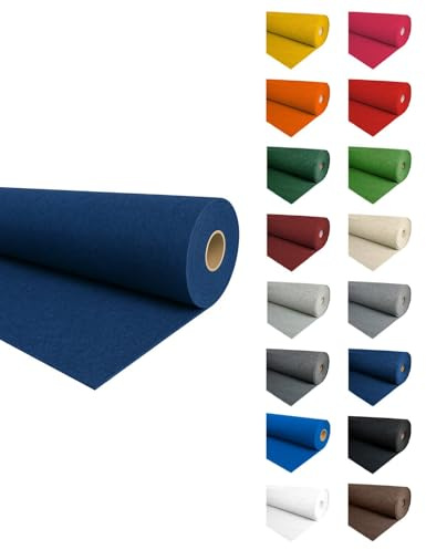 JARDIN202 - Alfombra para eventos | Moqueta ferial | Metro lineal | 2 metros (Ancho) (28 - Azul marino)