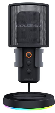 COUGAR Gaming | Micro Gaming | Screamer X RGB USB | Omnidirektionale Modi | Plug and Play USB | Rauschunterdrückung | 3 Mikrofone | 4 Modi | Mute Funktion | Anti-Vibration