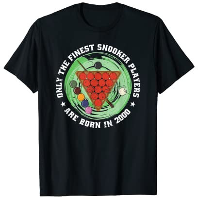 Snooker-Spieler Snooker Jahrgang 2000 Geburtstag Snooker T-Shirt