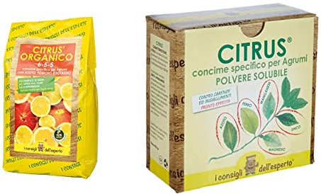 I Consigli dell'Esperto Concime Organominerale Specifico per Agrumi, 1.5 kg & Concime Minerale Specifico per Agrumi, 0.45 kg