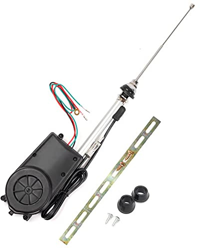 Jieotwice Fahrzeugmontierte Automatische Antenne Elektrische Teleskop-Liftsignalantenne Am/Fm-Radio Elektrisches Automatisches Antennenwerkzeug Wasserdichte Edelstahlantenne