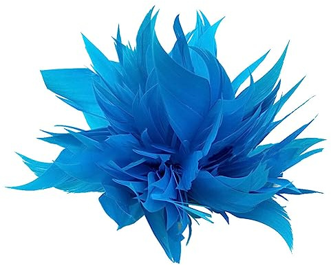 ISAKEN Feder Brosche für Frauen Mädchen, Ansteckbrosche Damen Federbrosche Tracht Haarnadeln Hochzeit Hut Haar Klipp Brosche Pin Strauß Manschette zum Karneval Cosplay Party