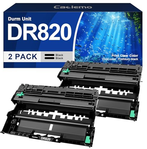 DR820 DR-820 Drum Unit Compatible Replacement for Brother DR820 Drum Unit for Compatible with HL-L6200DW MFC-L5850DW HLL6200DW MFC-L5900DW MFC-L5700DW HL-L5200DW MFC-L6800DW Printer (DR820 Drum, 2B)