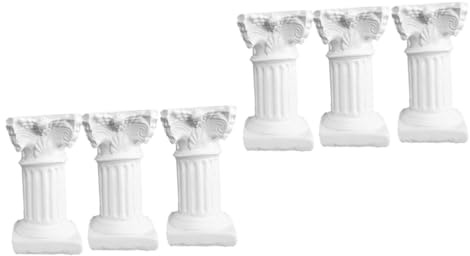 POPETPOP 6pcs Roman Column Resin Toy Aquarium Decor Fish Tank Landscape Ornament Aquarium Equipment for Landscaping Decoration