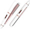 NOVUS Fer à lisser, fer à lisser de 1 pouce, température réglable, fer à lisser LCD, fer à lisser double tension à chaleur rapide avec arrêt automatique (blanc)