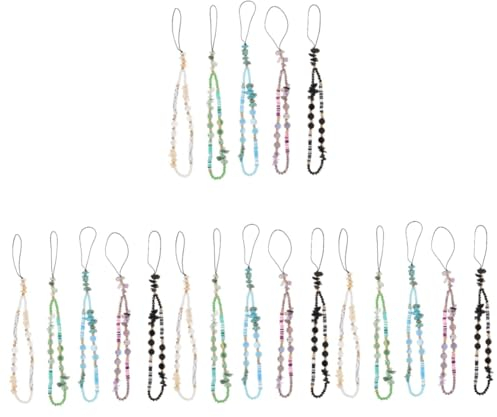 Angoily 20stücke Handy Lanyards Mit Perlen Stylische Handy Kette Für Smartphones Kameras Und Schlüsselanhänger Praktisch Und Vielseitig Als Für Und Familie