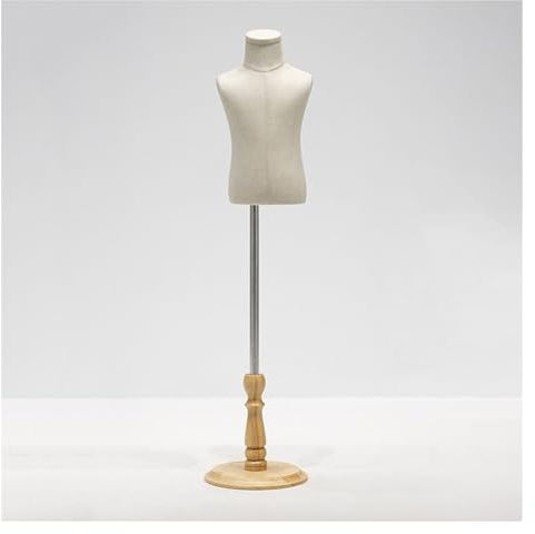 Bathtub Tray Kids Dress Form Child Mannequin Torso, Height Range 32.6-51.2 Children Mannequin Body with Wooden Circular Base for Window Shop Display Multifunctional ( Color : A , Size : 135# )