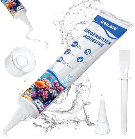 WEILAOK Akvarium under vatten transparent lim, starkt lim, silikon, pool tätningsmedel, vattentät tätningsbassäng, 120ml