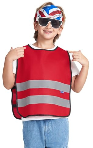 AYKRM Hi Vis Vests for Kids,Kids High Visibility Reflective Vest,High Vis Jacket for Kids