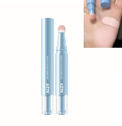 Aztk correttore penna, liquido correttore di colore con testina in spugna, illuminante liquido idratante per trucco viso a lunga durata, copre le imperfezioni, crea un trucco impeccabile (02#, 1)
