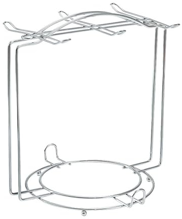 xbiez Soporte para tazas de café de hierro con base estable, estante de secado de tazas que ahorra espacio, platillos y escurridor de platos, decoración de cocina