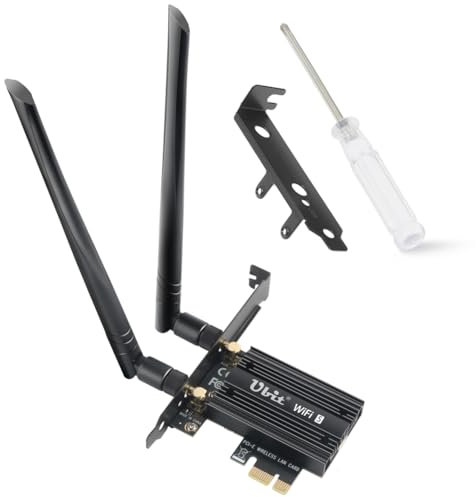 Ubit PCIE Wireless Network Card Dual-Band 1167Mbps wifi Card with Bluetooth 4.2 Supports Windows 11/10/8.1/8/7/XP (32/64 bit)