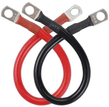 VPCPWTYZY 2AWG Solar Battery Cable Set with Lugs - Copper, for Inverter/Auto/Boats catholic
