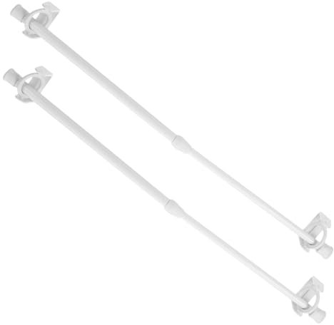 JUMPLAWN 2 Piezas Toallero Extensible de Pared Soporte de Toalla Ajustable para Moderno y Espacio Instalación Sin Perforación