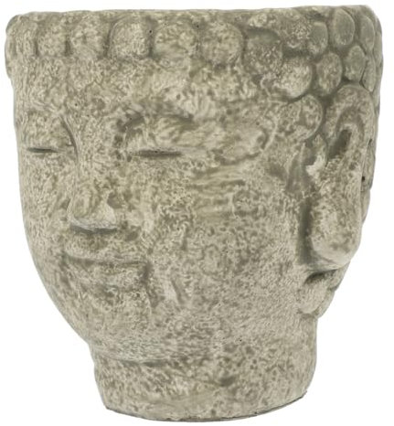 Toddmomy Jardinière Bouddha en Ciment Créative pour Plantes Décoration Intérieure Et Extérieure Pot De Tête Solide Et Résistant à L'humidité Jardin Maison