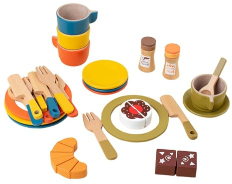 LeeQinersw Plats et Assiettes en Bois pour Enfants, Cadeau d'anniversaire,