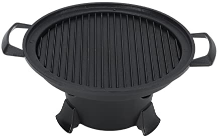 Changor Gril Portatif de Table, Gril D'extérieur Durable pour 1 à 2 Personnes, Poêle Antiadhésive pour Pique-nique et Camping