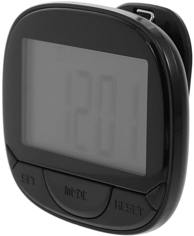 Toddmomy Portable Large Screen Step Counter with Clip Pedometer Sturdy ABS Material for Workout and Running Random Color