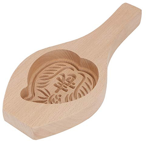 Eminchu Molde para Pastel de Luna, Herramienta de Decoración de Cocina de Diseño Tradicional, Molde de Madera para Hornear y Galletas para Pasteles, Galletas y Chocolate DIY (#2)