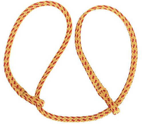Kerbl Geburtsstrick Poly/flach gelb-rot, mit Zwei Schlaufen