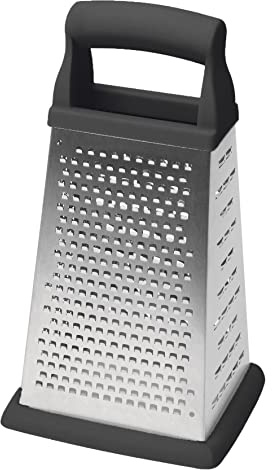 Dexam Stainless Steel 4-Sided Grater, Silver 10.5 x 12 x 22.5 cm