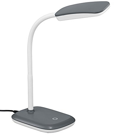 Reality Leuchten Lampada da scrivania, acrilico, integrato, 3.5 W, colore titanio, 25 x 11 x 36 cm