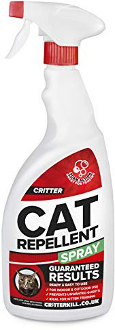 Critter Cat Repeller Spray – Indoor & Outdoor Foam Repellent & Kitten Training 1L